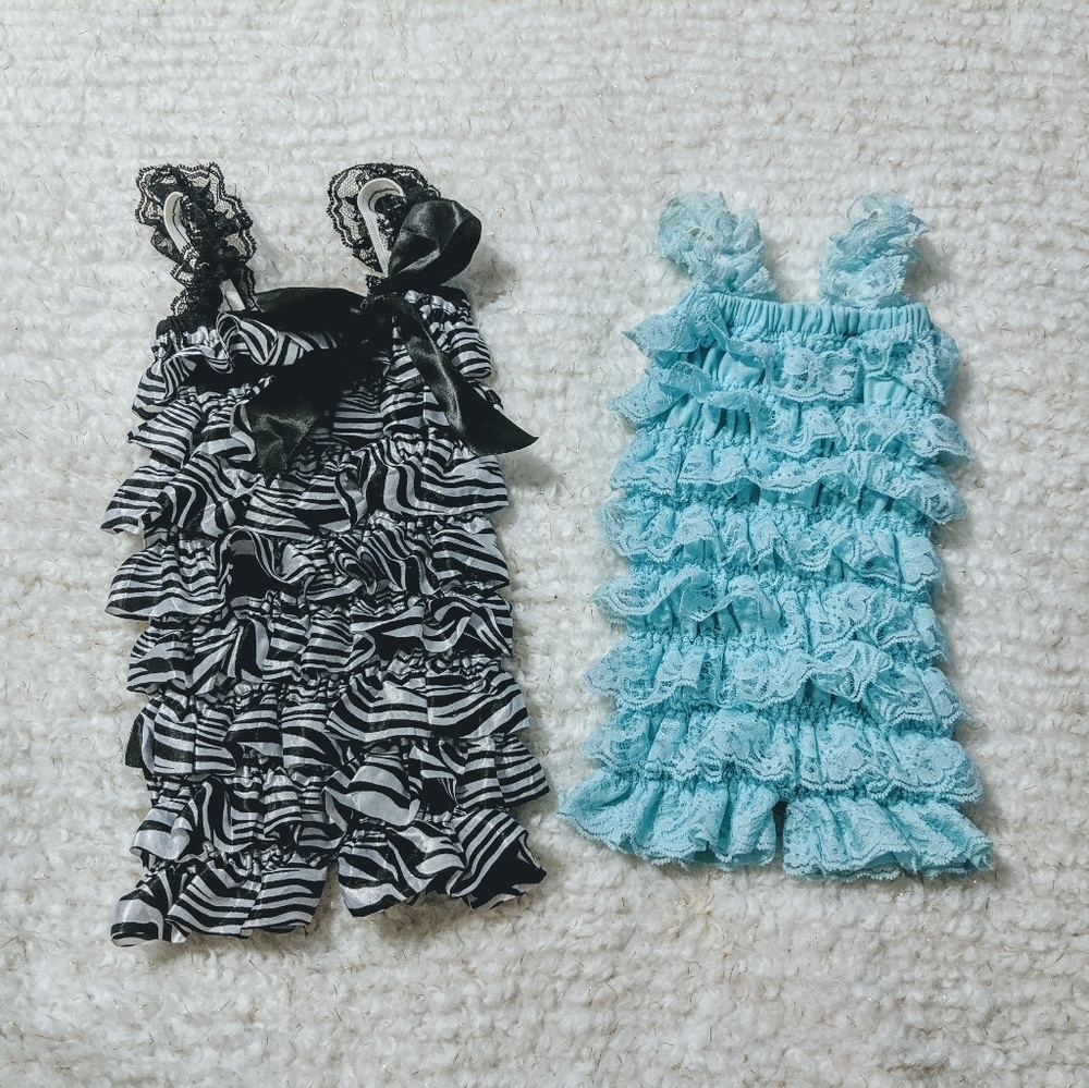 Girls 3 Months Boutique Summer Rompers